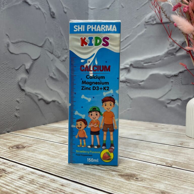 Сироп детский кальций 150мл Shi Pharma — Calcium, Magnesium, Zinc D3 + K2